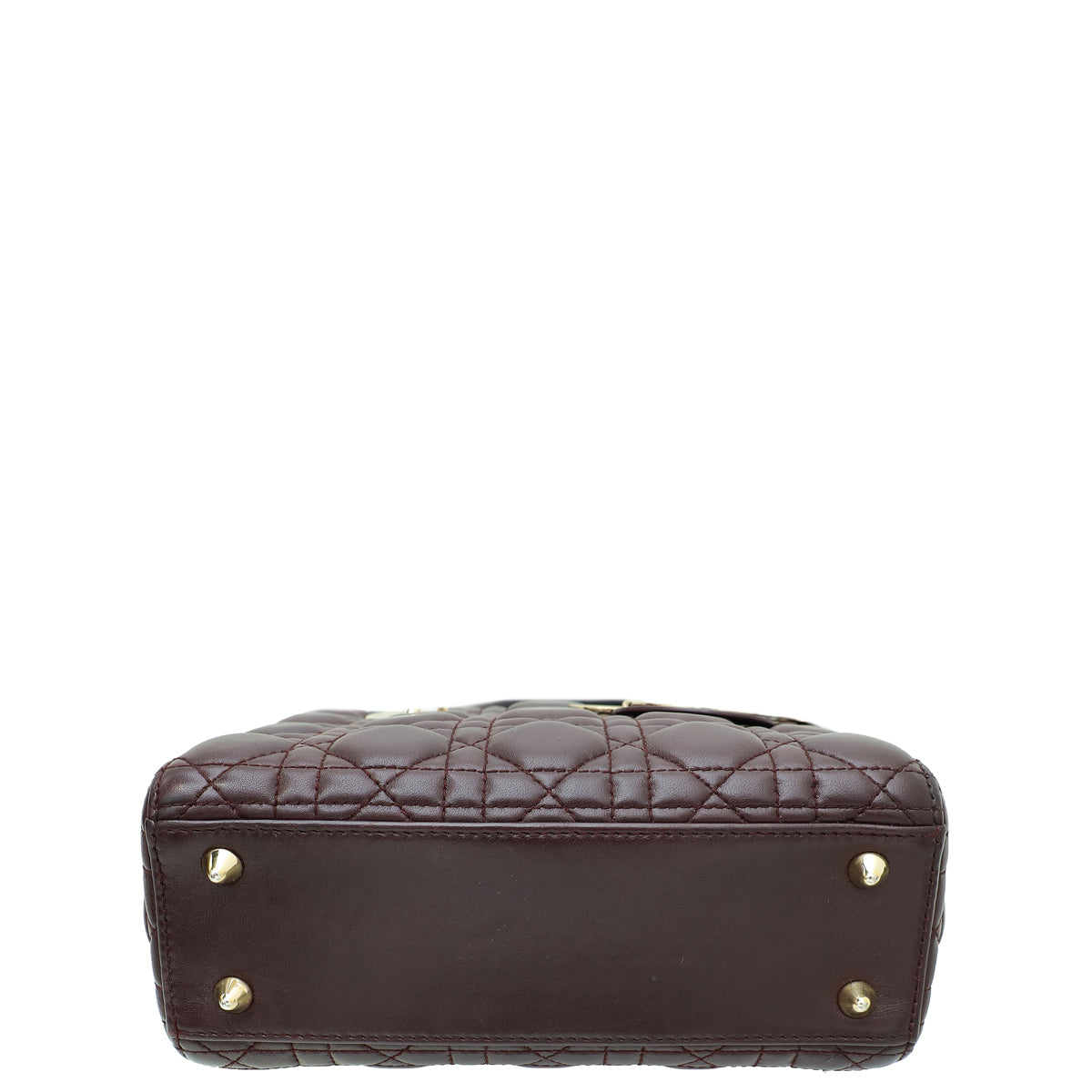 Christian Dior Burgundy My Abcdior Lady Dior Small Bag