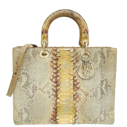 Dior Lady Dior Leather Handbag Style 65