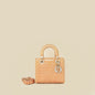Dior Lady Dior Leather Handbag Style 100