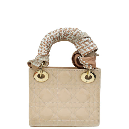 Dior Lady Dior Leather Handbag Pink