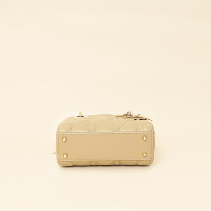Dior Lady Dior Leather Handbag Style 81