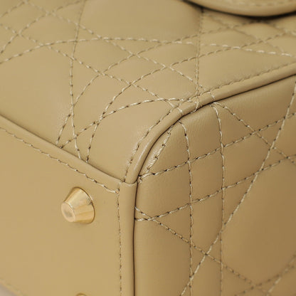 Dior Lady Dior Leather Handbag Style 81