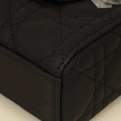 Christian Dior Black Ultramatte Cannage Lady D-Joy Small Bag