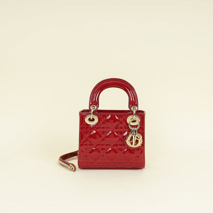 Dior Lady Dior Leather Handbag Style 105