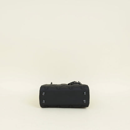 Christian Dior Black Ultramatte Lady Dior Mini Chain Bag