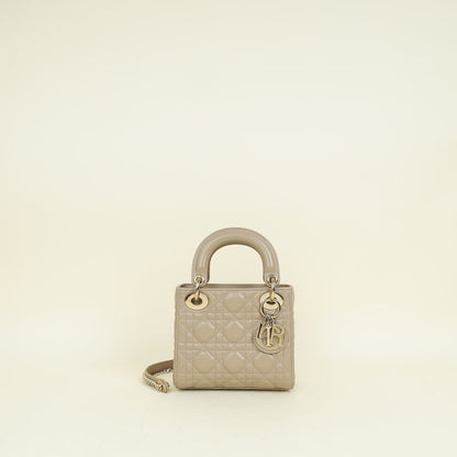 Dior Lady Dior Leather Handbag Style 107