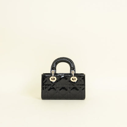 Christian Dior Black Micro Lady D-Joy Bag