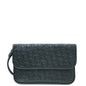 Christian Dior Black Oblique Embossed Wristlet Flap Pouch