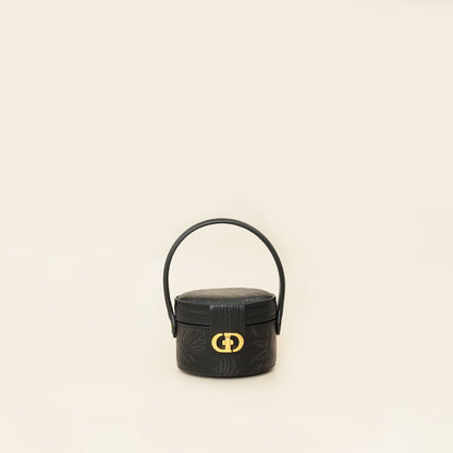 Christian Dior Black Top Handle Clutch