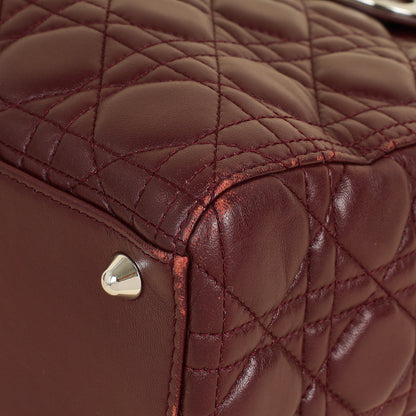 Dior Lady Dior Burgundy Handbag Style 4