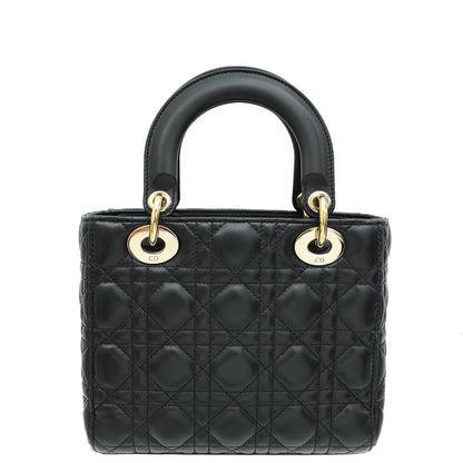 Christian Dior Black My Abcdior Lady Dior Small Bag