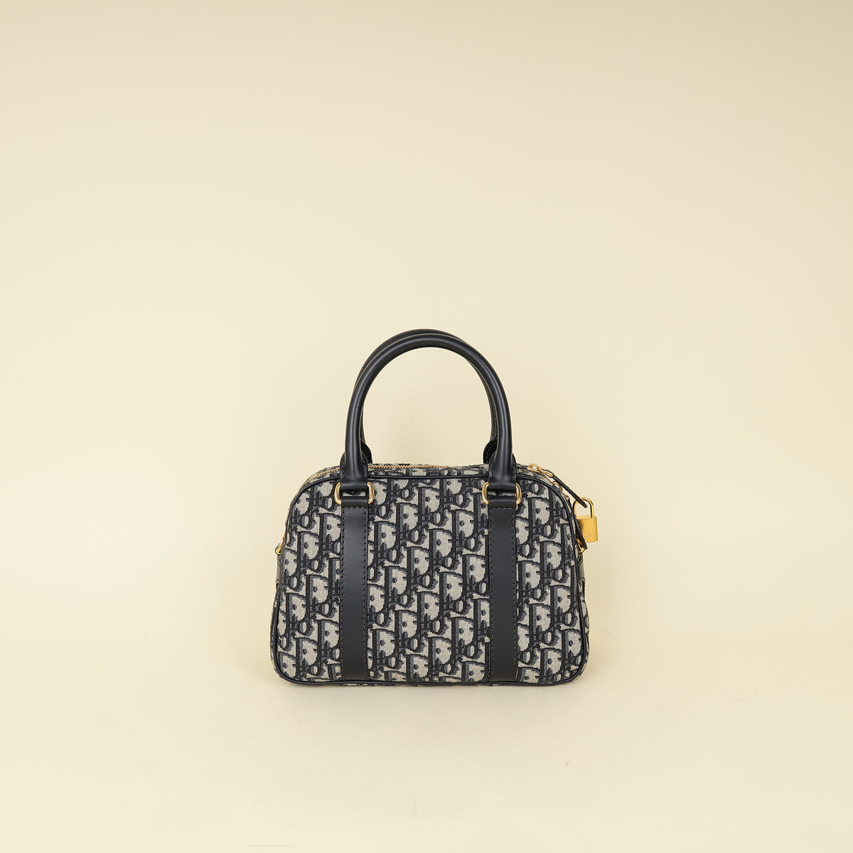 Christian Dior Blue Oblique D-Vibe Bowling Bag