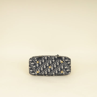 Christian Dior Blue Oblique D-Vibe Bowling Bag
