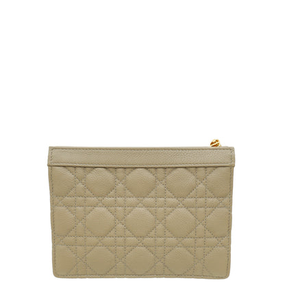 Christian Dior Sand Caro Every Dior Pouch With Chain