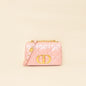 Christian Dior Metallic Macrocannage Small Caro Bag