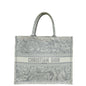 Christian Dior Bicolor Toile De Jouy Reverse Book Tote Large Bag