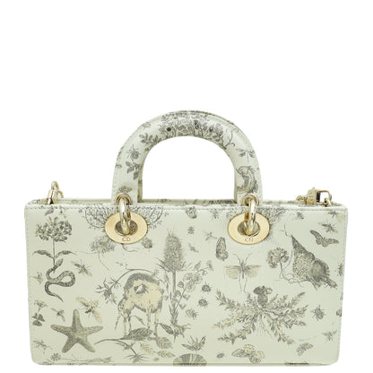 Christian Dior Latte Cabinet De Curiosités Print Lady D-Joy Medium Bag