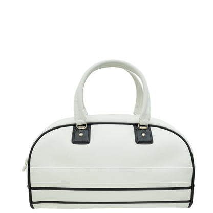 Christian Dior Bicolor Vibe Zip Medium Bowling Bag