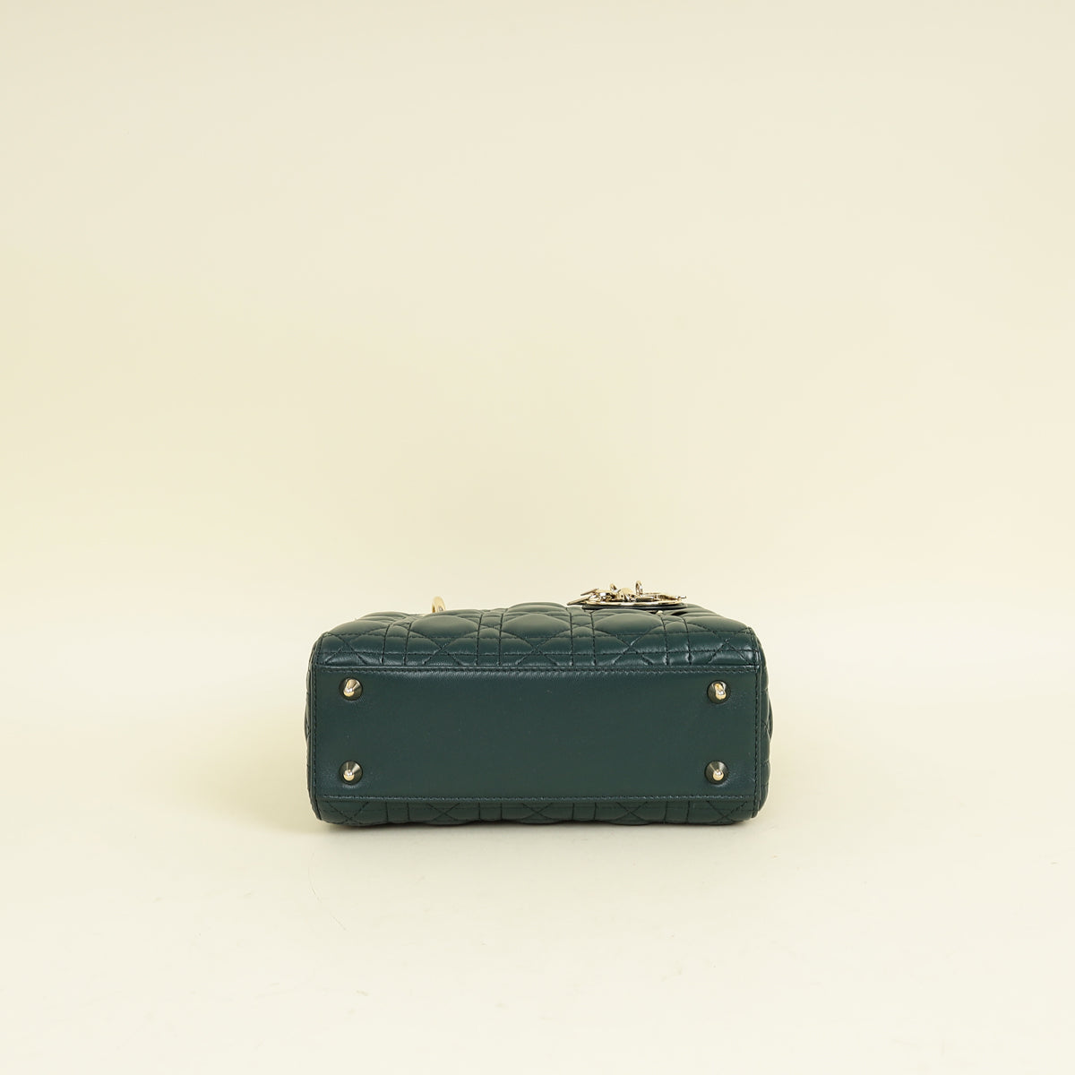 Christian Dior Emerald Green Lady Dior My Abcdior Small Bag