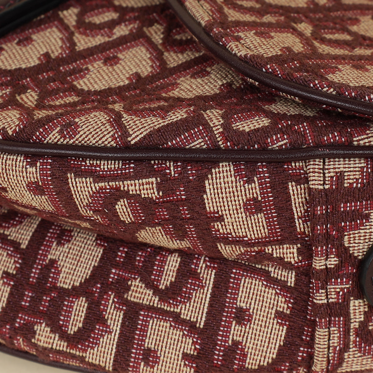 Dior Saddle Oblique Burgundy Crossbody Style 2