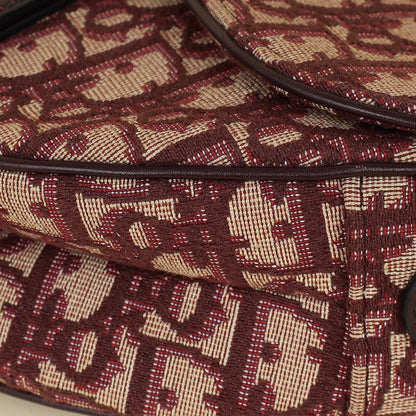 Dior Saddle Oblique Burgundy Crossbody Style 2