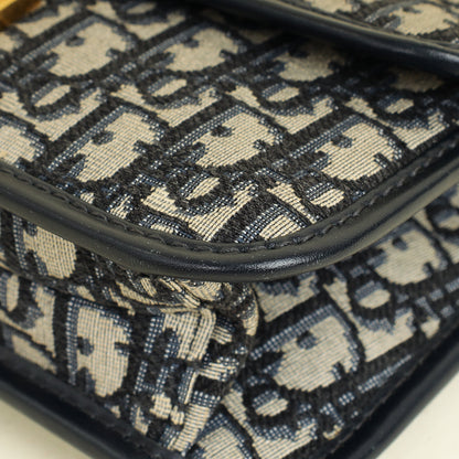 Christian Dior Navy Blue Dioraddict Flap Bag