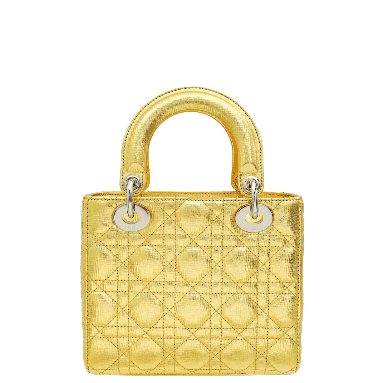 Christian Dior Metallic Gold My Lady Dior Small Bag