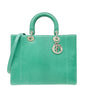 Christian Dior Green Snakeskin Lady Dior Large Bag