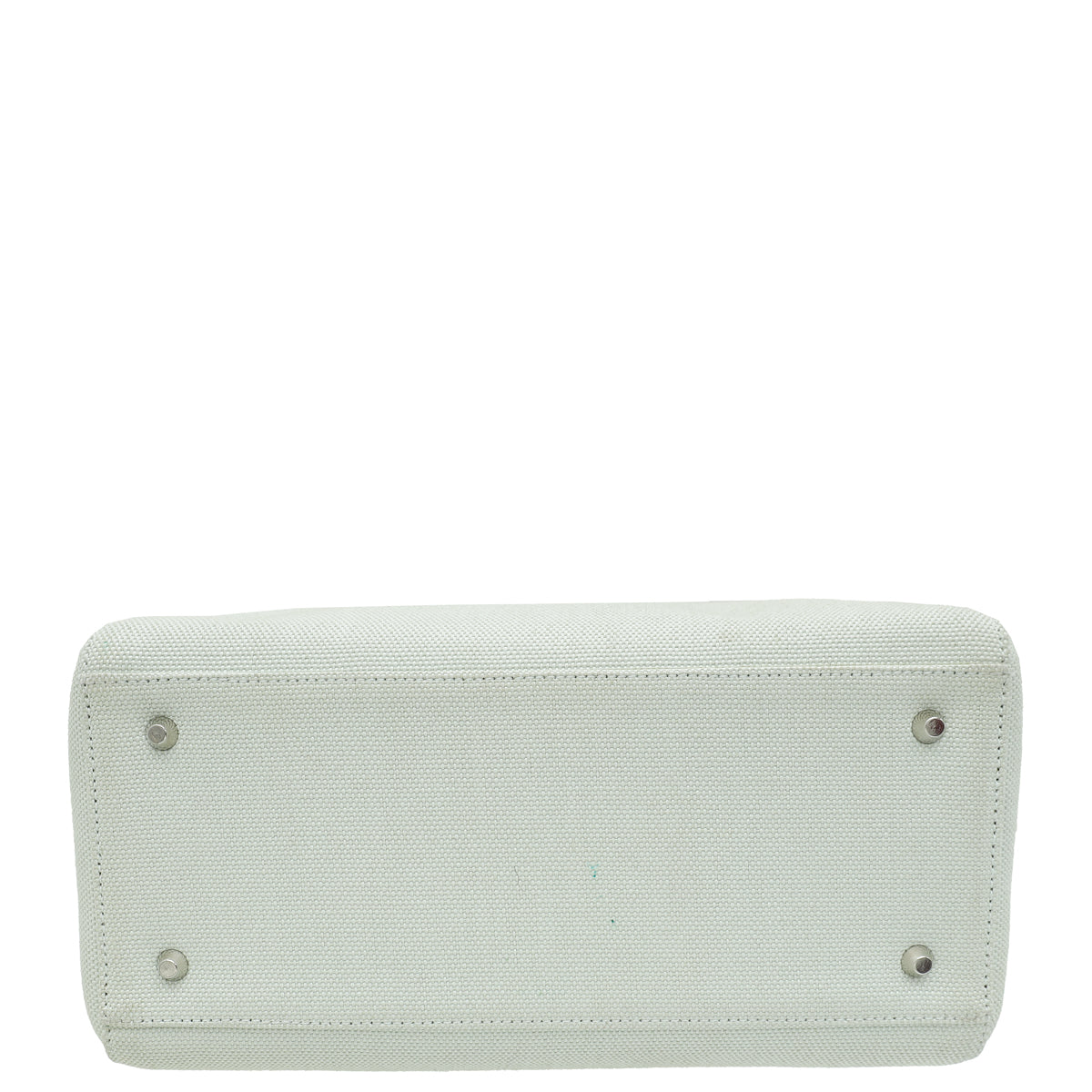 Christian Dior Light Green Lady Dior Fabric Medium Bag