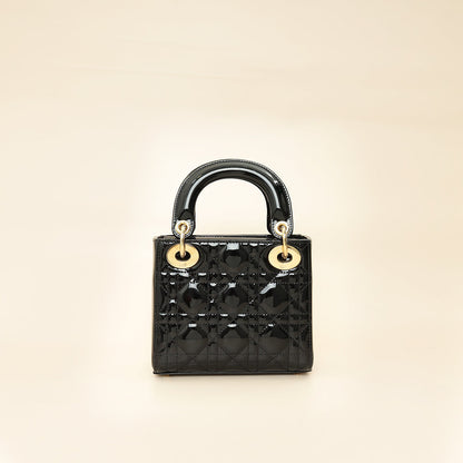 Dior Lady Dior Leather Handbag Style 75