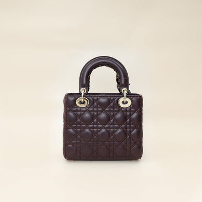 Dior Lady Dior Leather Handbag Style 73