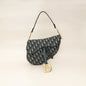 Christian Dior Green Oblique Saddle Medium Bag