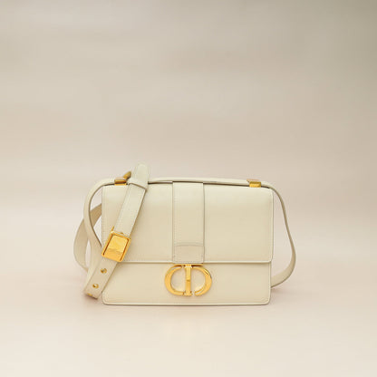 Christian Dior Cream 30 Montaigne Flap Shoulder Bag