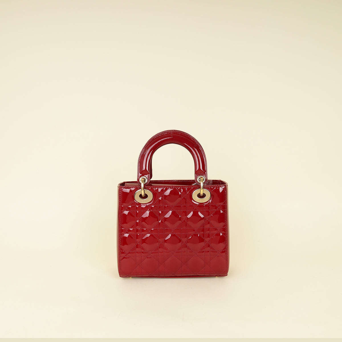 Christian Dior Red Lady Dior Small Bag