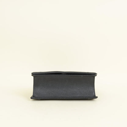 Christian Dior Black Diorama Medium Shoulder Bag