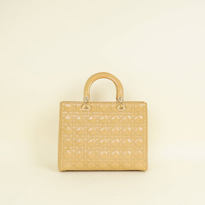 Dior Lady Dior Leather Handbag Style 110