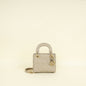 Christian Dior Beige Lady Dior Mini Chain Dragonfly Bag