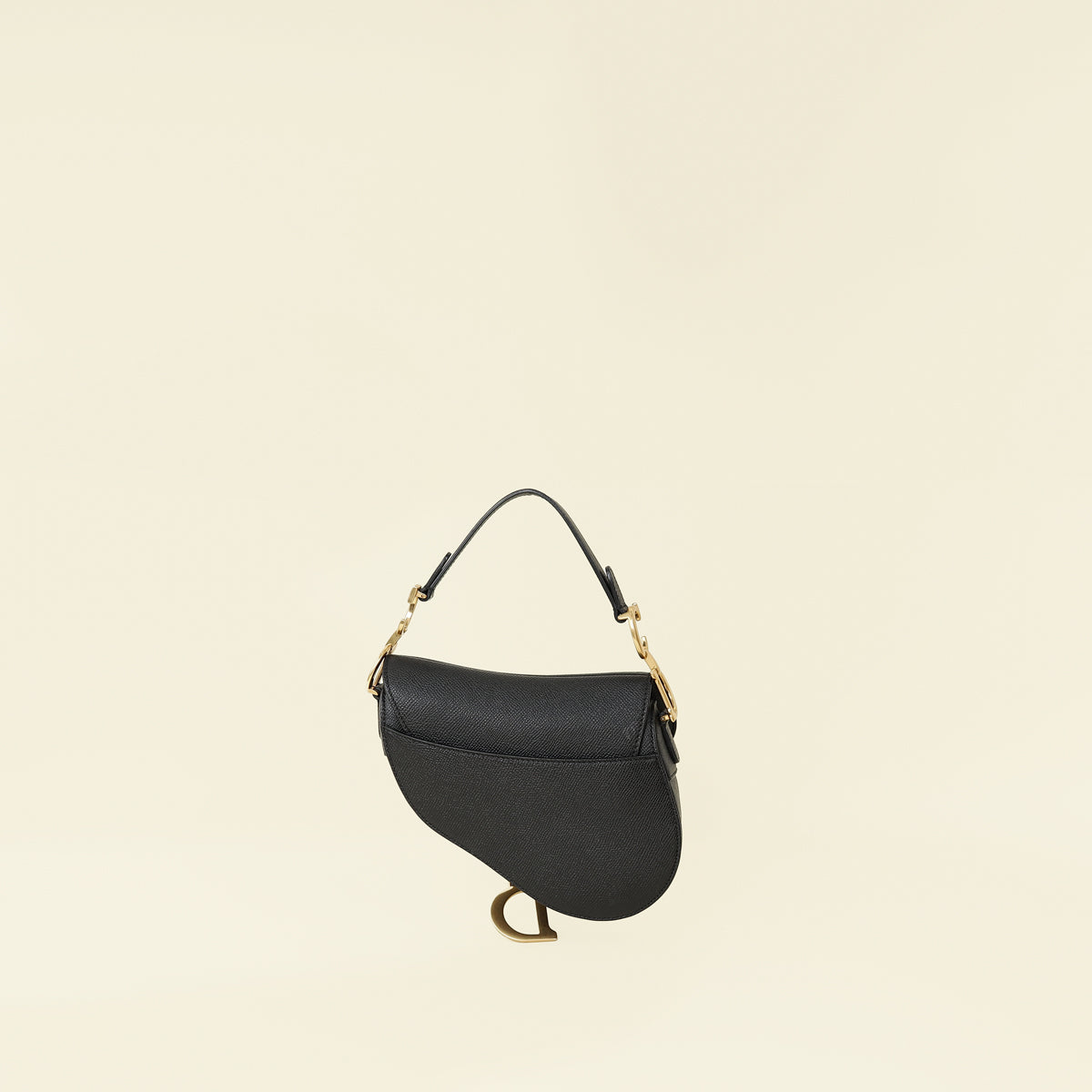 Christian Dior Black Mini Saddle Bag With Strap