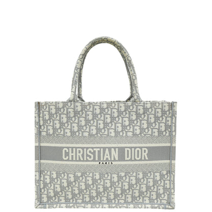 Christian Dior Gray Oblique Book Tote Medium Bag