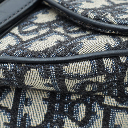 Dior Saddle Oblique Blue Crossbody Style 2