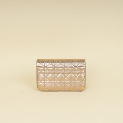 Christian Dior Metallic Bronze Miss Dior Promenade Pouch