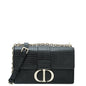 Christian Dior Black 30 Montaigne Micro Cannage Chain Bag