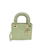Christian Dior Pistachio Lizard Lady Dior Mini Bag