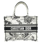 Christian Dior Bicolor Zodiac Embroidery Book Tote Medium Bag