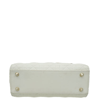Christian Dior White Lady Dior Small My Abcdior Bag