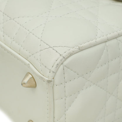 Christian Dior White Lady Dior Small My Abcdior Bag