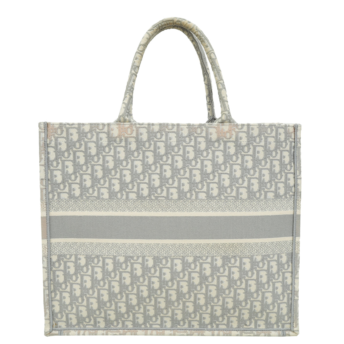 Dior Book Tote Oblique Grey Tote Bag