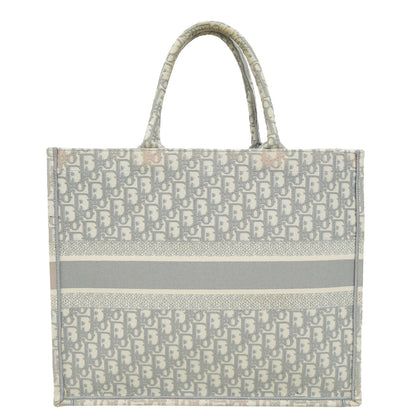 Dior Book Tote Oblique Grey Tote Bag