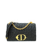 Christian Dior Black 30 Montaigne Wavy-Effect Flap Shoulder Bag