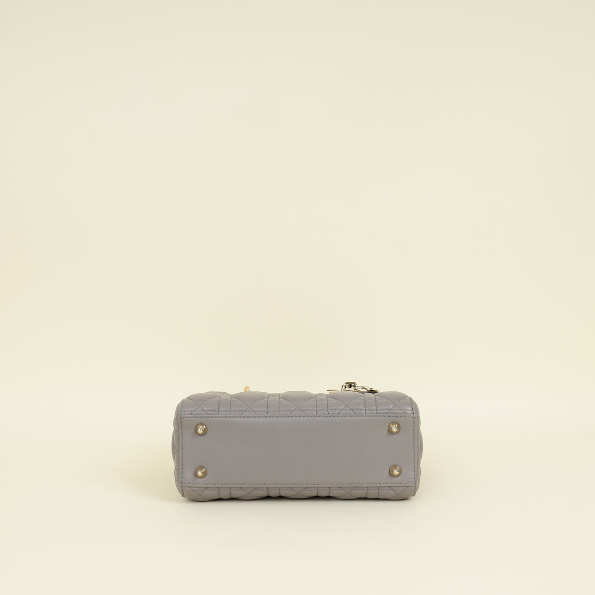Christian Dior Grey My Abcdior Lady Dior Small Bag